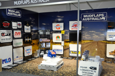 Mudflaps Australia stand at the Truck Expo
